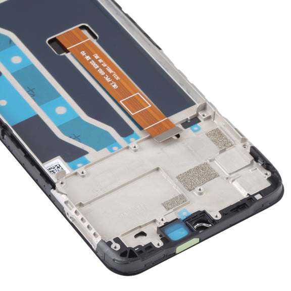 For Realme Narzo 50A 4G RMX3430 OEM LCD Screen Digitizer Full Assembly with Frame