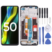For Realme Narzo 50 4G RMX3286 OEM LCD Screen Digitizer Full Assembly with Frame