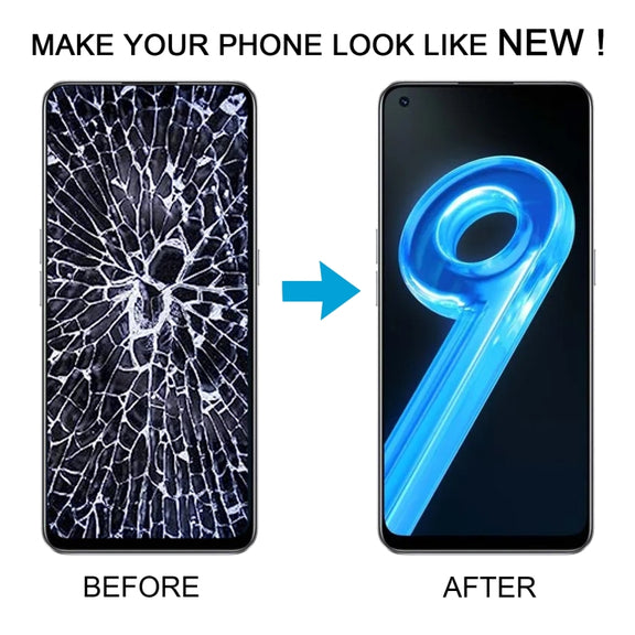 For Realme 9 5G India RMX3388 OEM LCD Screen Digitizer Full Assembly with Frame