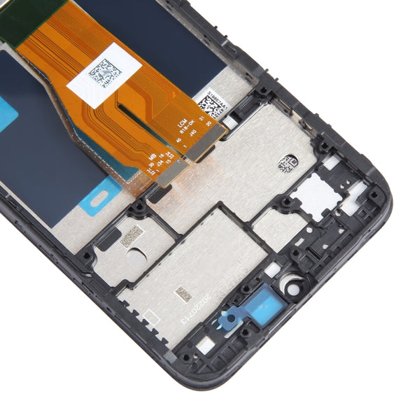 For Realme C33 2023 RMX3627 OEM LCD Screen Digitizer Full Assembly with Frame