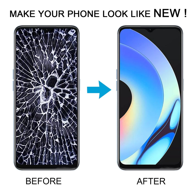For Realme V30 OEM LCD Screen Digitizer Full Assembly with Frame