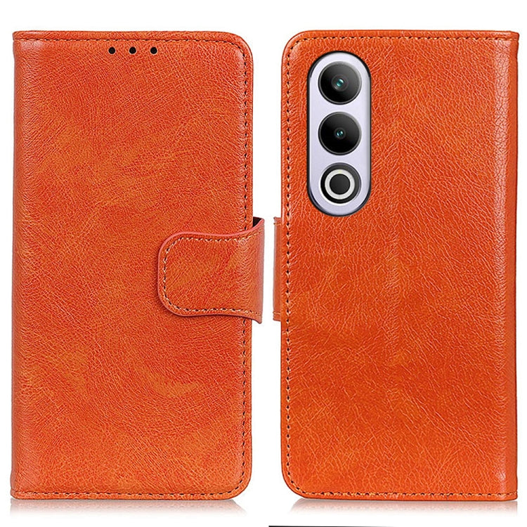 For OnePlus Nord 4E Global Nappa Texture Leather Phone Case(Orange)