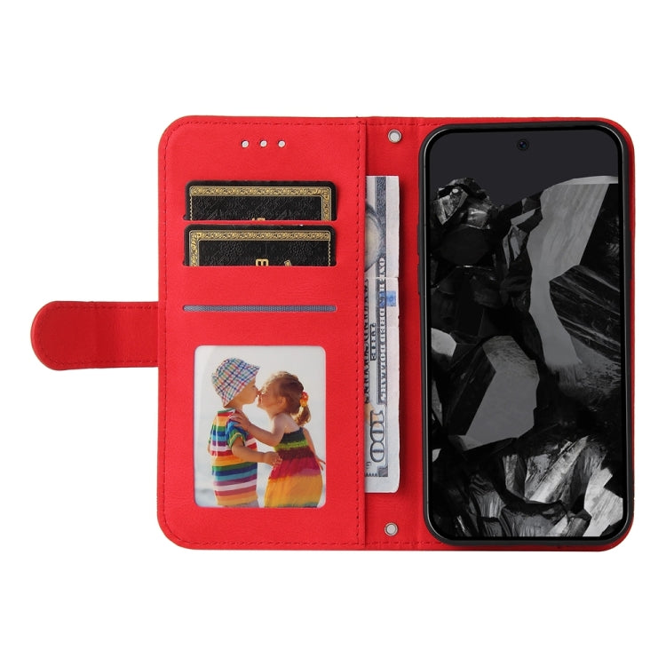 For Google Pixel 9 Pro Skin Feel Life Tree Metal Button Leather Phone Case(Red)