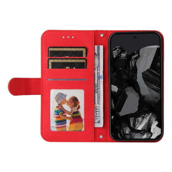 For Google Pixel 9 Pro Skin Feel Life Tree Metal Button Leather Phone Case(Red)