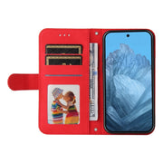For Google Pixel 9 Skin Feel Life Tree Metal Button Leather Phone Case(Red)