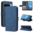 For Google Pixel 9 Skin Feel Life Tree Metal Button Leather Phone Case(Blue) - Google Cases by PMC TechLife | Online Shopping South Africa | PMC TechLife | Buy Now Pay Later Mobicred