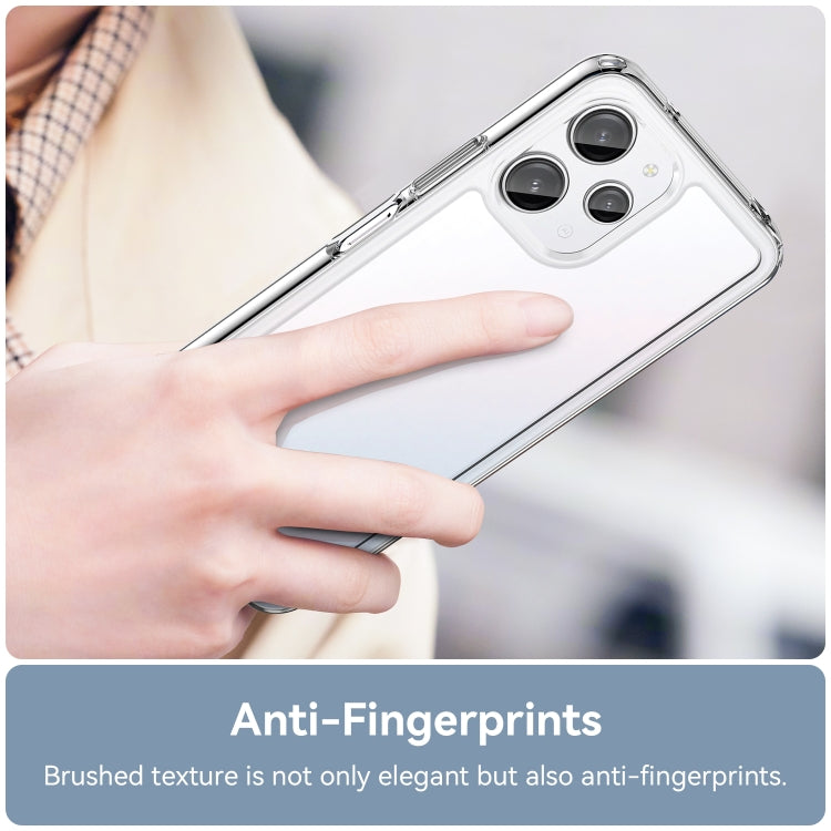 For Xiaomi Redmi 12 Colorful Series Acrylic + TPU Phone Case(Transparent)