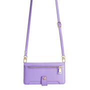 For Tecno Camon 30 Sheep Texture Cross-body Zipper Wallet Leather Phone Case(Purple)