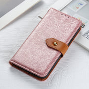 For iPhone 16 Pro Max European Floral Embossed Leather Phone Case(Pink)