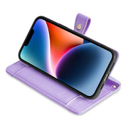 For Sharp Aquos sense8 Sheep Texture Cross-body Zipper Wallet Leather Phone Case(Purple)