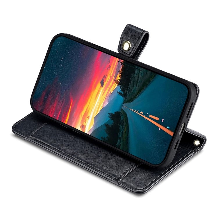 For Sharp Aquos R9 Sheep Texture Cross-body Zipper Wallet Leather Phone Case(Black)