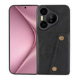 For Huawei Pura 70 Pro Double Buckle Card Slots Magnetic Phone Case(Black) - Huawei Cases by PMC TechLife | Online Shopping South Africa | PMC TechLife | Buy Now Pay Later Mobicred