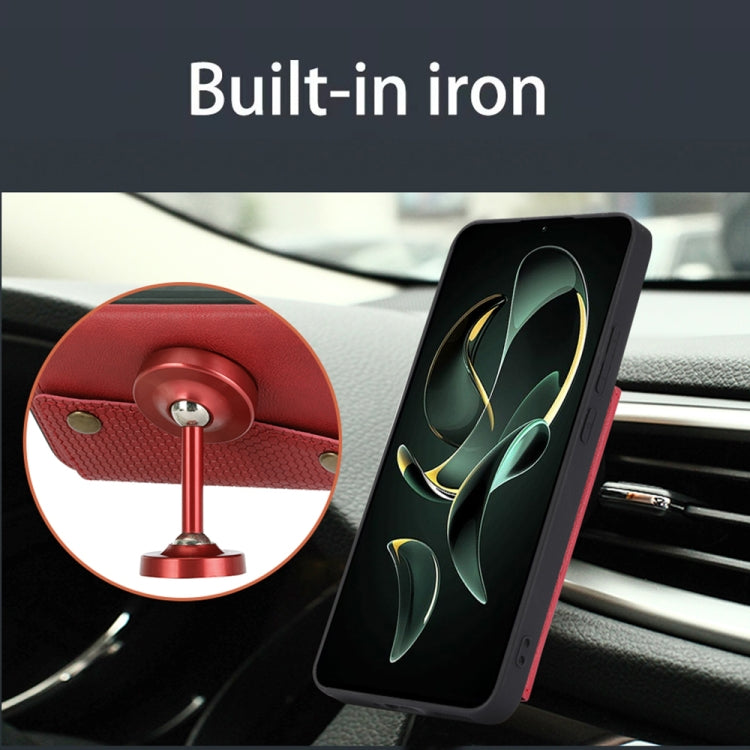 For Xiaomi 13T / Redmi K60 Ultra Double Buckle Card Slots Magnetic Phone Case(Black)