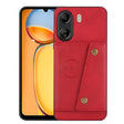 For Xiaomi Redmi 13C 4G / Poco C65 Double Buckle Card Slots Magnetic Phone Case(Red) - 13C Cases by PMC TechLife | Online Shopping South Africa | PMC TechLife | Buy Now Pay Later Mobicred