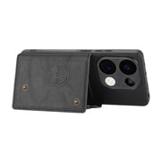 For Xiaomi Redmi Note 13 Pro 4G Global Double Buckle Card Slots Magnetic Phone Case(Black)