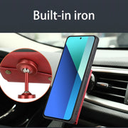 For Xiaomi Redmi Note 13 Pro 4G Global Double Buckle Card Slots Magnetic Phone Case(Black)