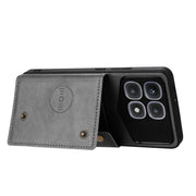 For Xiaomi Redmi K70 Ultra Double Buckle Card Slots Magnetic Phone Case(Grey)