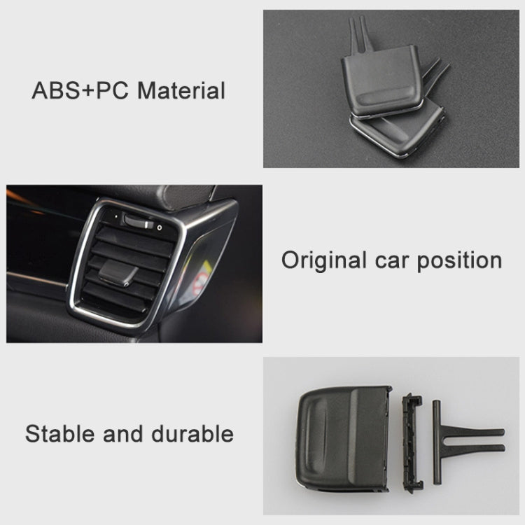 For Porsche Panamera Left Driving Car Air Conditioning Air Outlet Paddle, Type:Rear Row