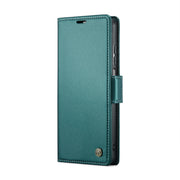 For Realme 10 Pro 5G CaseMe 023 Butterfly Buckle Litchi Texture RFID Anti-theft Leather Phone Case(Pearly Blue)