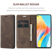 For OPPO A78 4G CaseMe 013 Multifunctional Horizontal Flip Leather Phone Case(Coffee)