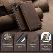 For OPPO A78 4G CaseMe 013 Multifunctional Horizontal Flip Leather Phone Case(Coffee)