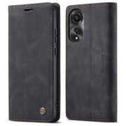 For OPPO A78 4G CaseMe 013 Multifunctional Horizontal Flip Leather Phone Case(Black)