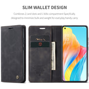 For OPPO A78 4G CaseMe 013 Multifunctional Horizontal Flip Leather Phone Case(Black)