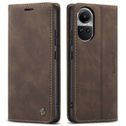 For OPPO Reno10 5G Global／Reno10 Pro Global CaseMe 013 Multifunctional Horizontal Flip Leather Phone Case(Coffee)