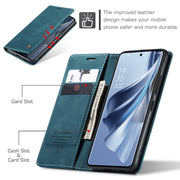 For OPPO Reno10 5G Global／Reno10 Pro Global CaseMe 013 Multifunctional Horizontal Flip Leather Phone Case(Blue)