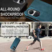 For OPPO Reno10 5G Global／Reno10 Pro Global CaseMe 013 Multifunctional Horizontal Flip Leather Phone Case(Blue)