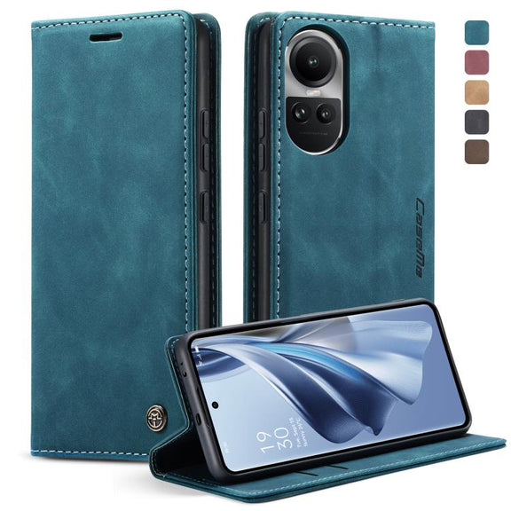 For OPPO Reno10 5G Global／Reno10 Pro Global CaseMe 013 Multifunctional Horizontal Flip Leather Phone Case(Blue)