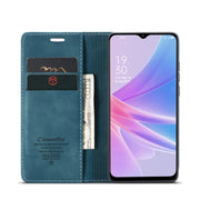 For OPPO A58 5G / A58X 5G CaseMe 013 Multifunctional Horizontal Flip Leather Phone Case(Blue)