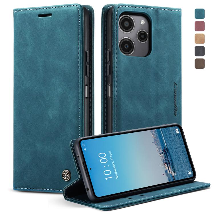 For Xiaomi Redmi 12 4G / 12 5G／Note 12R CaseMe 013 Multifunctional Horizontal Flip Leather Phone Case(Blue)