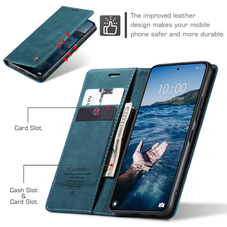 For Xiaomi 14 Pro CaseMe 013 Multifunctional Horizontal Flip Leather Phone Case(Blue)