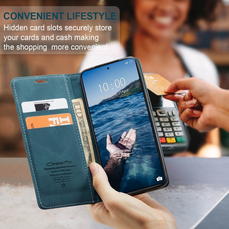 For Xiaomi 14 Pro CaseMe 013 Multifunctional Horizontal Flip Leather Phone Case(Blue)