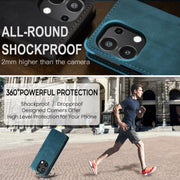 For Xiaomi Redmi Note 13 4G CaseMe 013 Multifunctional Horizontal Flip Leather Phone Case(Blue)