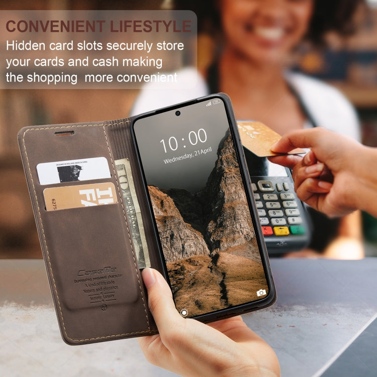 For Xiaomi Redmi K70E 5G CaseMe 013 Multifunctional Horizontal Flip Leather Phone Case(Coffee)