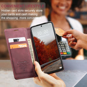 For Xiaomi Redmi K70E 5G CaseMe 013 Multifunctional Horizontal Flip Leather Phone Case(Wine Red)