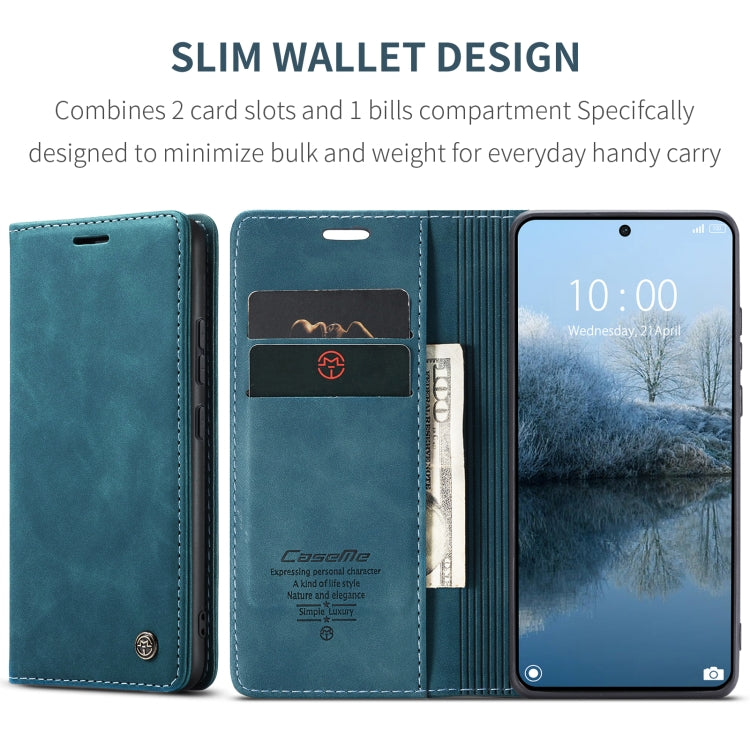 For Xiaomi Redmi K70E 5G CaseMe 013 Multifunctional Horizontal Flip Leather Phone Case(Blue)