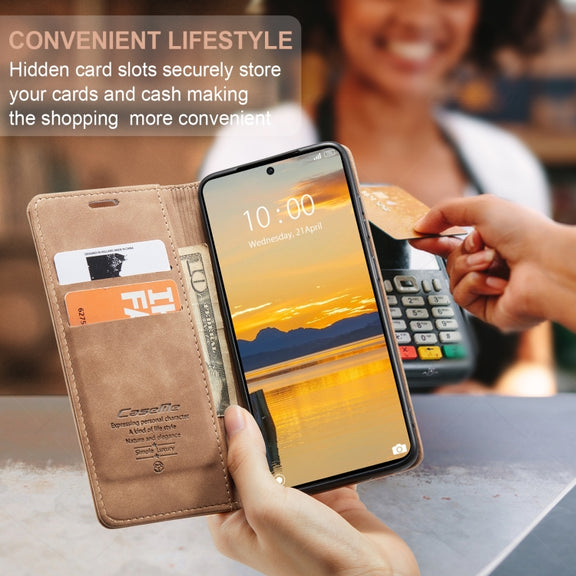 For Xiaomi Redmi K70E 5G CaseMe 013 Multifunctional Horizontal Flip Leather Phone Case(Brown)