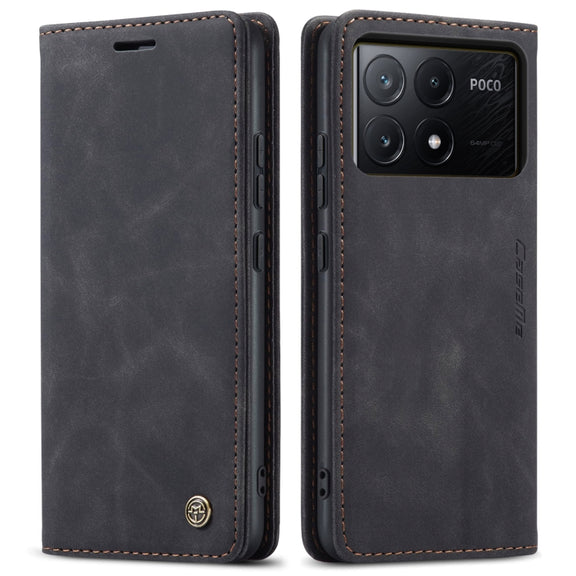 For Xiaomi Redmi K70E 5G CaseMe 013 Multifunctional Horizontal Flip Leather Phone Case(Black)