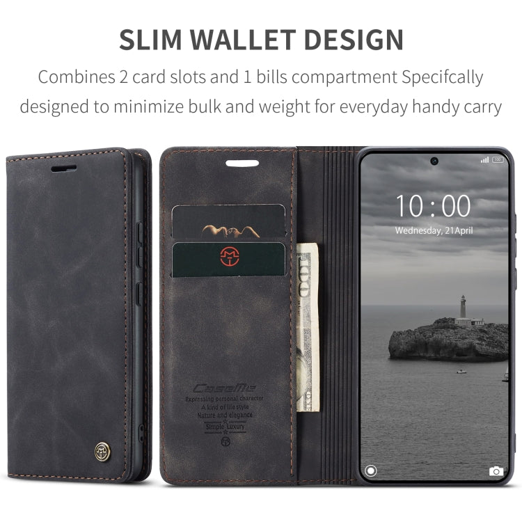 For Xiaomi Redmi K70E 5G CaseMe 013 Multifunctional Horizontal Flip Leather Phone Case(Black)