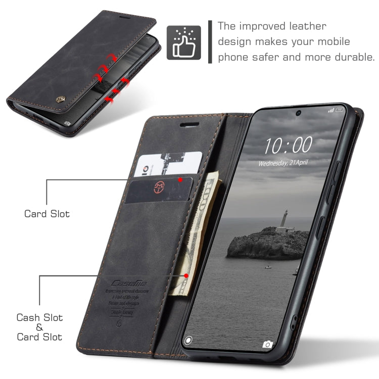 For Xiaomi Redmi K70E 5G CaseMe 013 Multifunctional Horizontal Flip Leather Phone Case(Black)