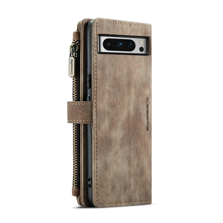 For Google Pixel 8 Pro CaseMe C30 Multifunctional Leather Phone Case(Brown)