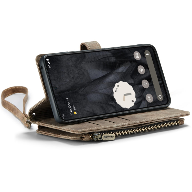 For Google Pixel 8 Pro CaseMe C30 Multifunctional Leather Phone Case(Brown)