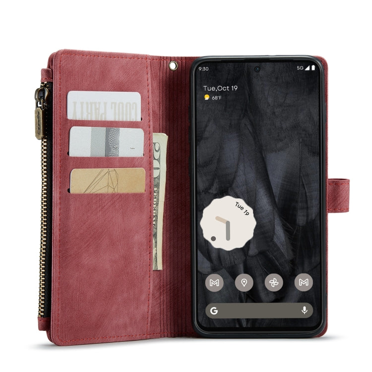 For Google Pixel 8 Pro CaseMe C30 Multifunctional Leather Phone Case(Red)