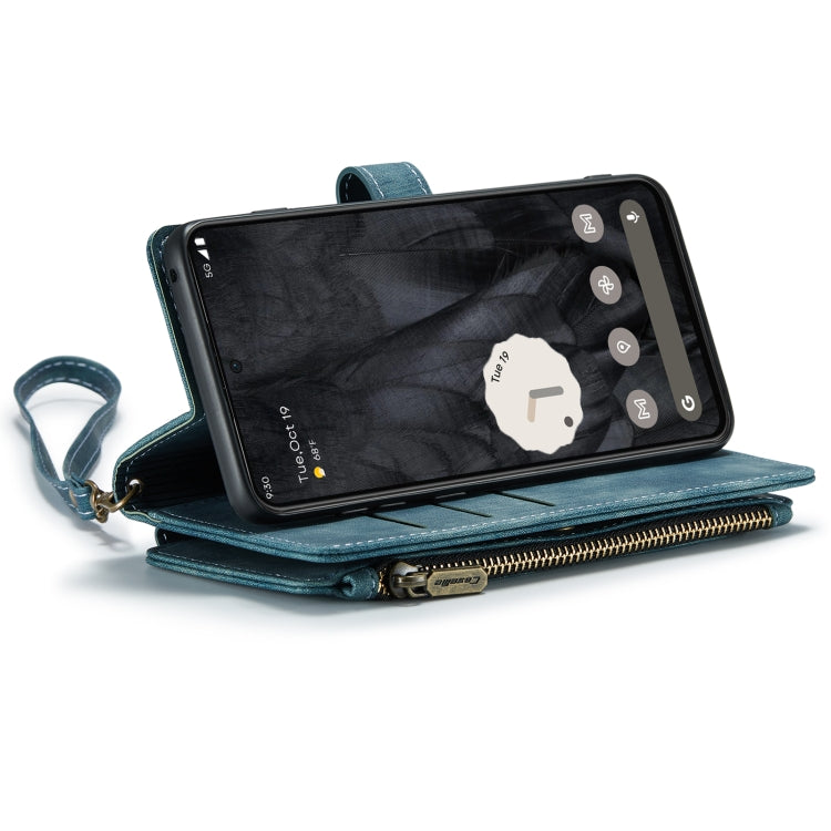 For Google Pixel 8 Pro CaseMe C30 Multifunctional Leather Phone Case(Blue)