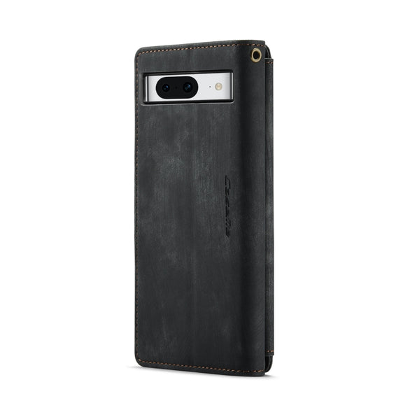 For Google Pixel 8 CaseMe C30 Multifunctional Leather Phone Case(Black)