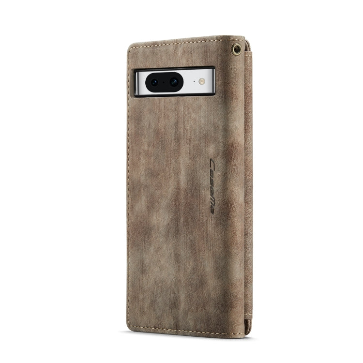 For Google Pixel 8 CaseMe C30 Multifunctional Leather Phone Case(Brown)