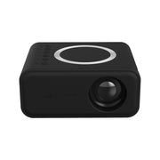 T300S 320x240 24ANSI Lumens Mini LCD Projector Supports Wired & Wireless Same Screen, Specification:UK Plug(Black)